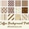 18 Coffee-Themed Background Patterns Plus Digital Papers