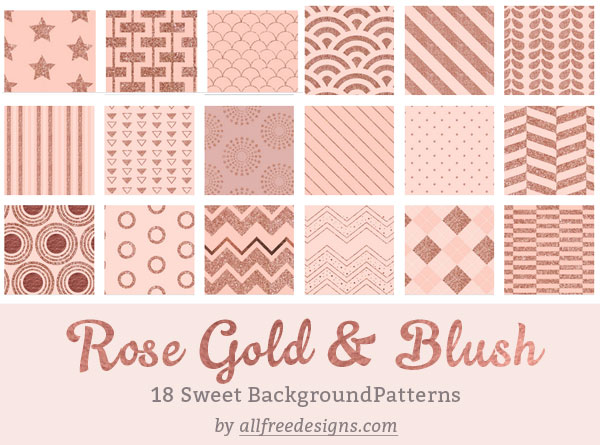 rose gold pattern