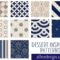 10 Free Navy Blue Background Designs with Beige and Silver Accents