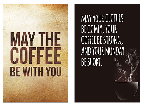 coffee greeting card