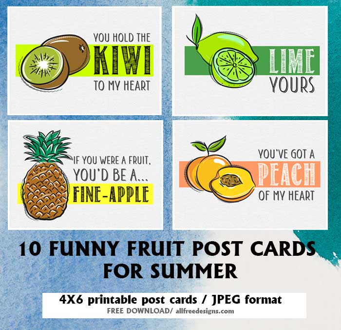 printable post cards