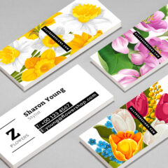 4 Lovely Skinny Business Cards in Free PSD Templates
