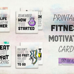 10 Printable Fitness Motivation Cards to Inspire You