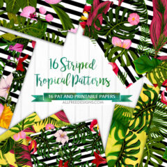 16 Luxurious Stripes Summer Patterns with Tropical Vibe