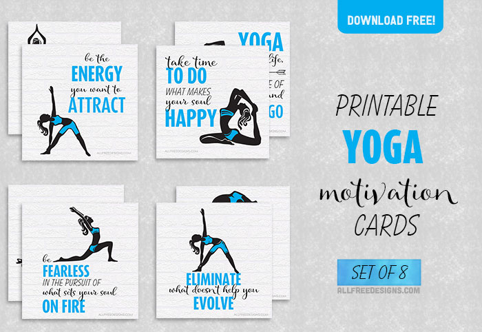 yoga motivation cards