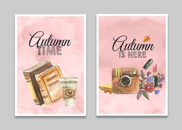 autumn greeting cards