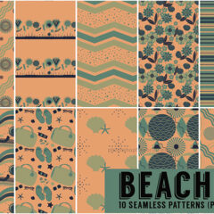 10 Seamless Beach Patterns for Your Summer Design Projects