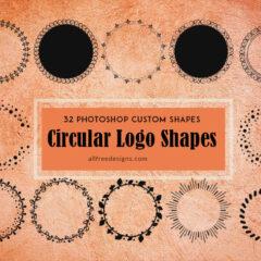 32 Round Logo Custom Shapes to Download Free