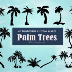 40 Palm Tree Silhouette Shapes for Tropical-Themed Designs