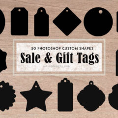50 Custom Shapes for Making Gift and Sale Tags
