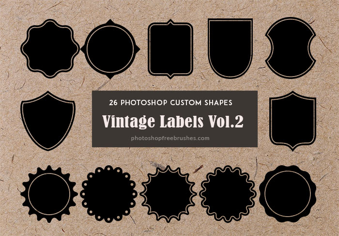 download custom shape label photoshop cs6