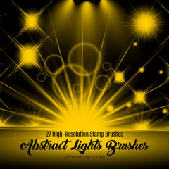 27 Abstract Light Effect Brushes for Adding Sparkles in Your Designs