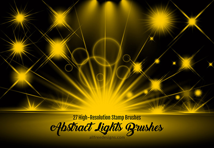 abstract light effect brushes