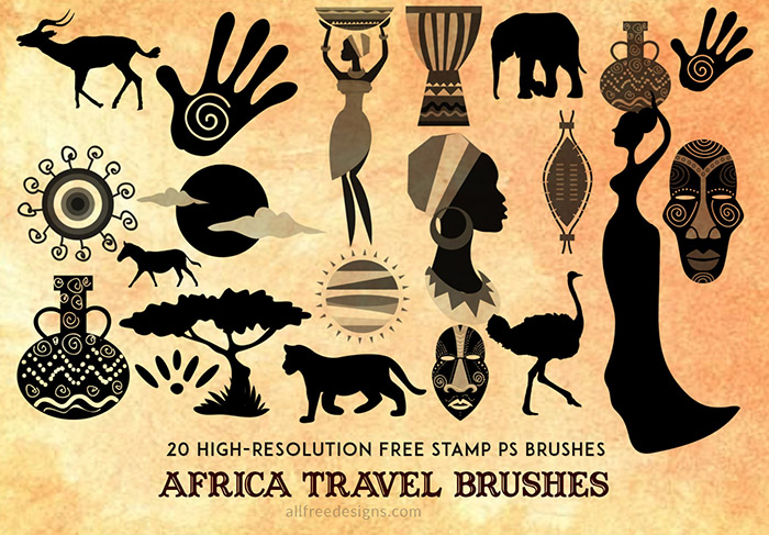 africa travel brushes