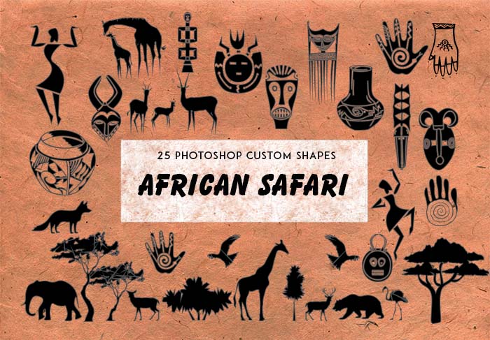 african safari shapes