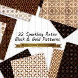 Add a Touch of Opulence with Black-Gold Retro Patterns