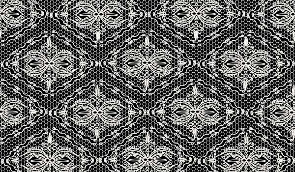 black white lace patterns