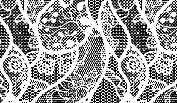 black white lace patterns