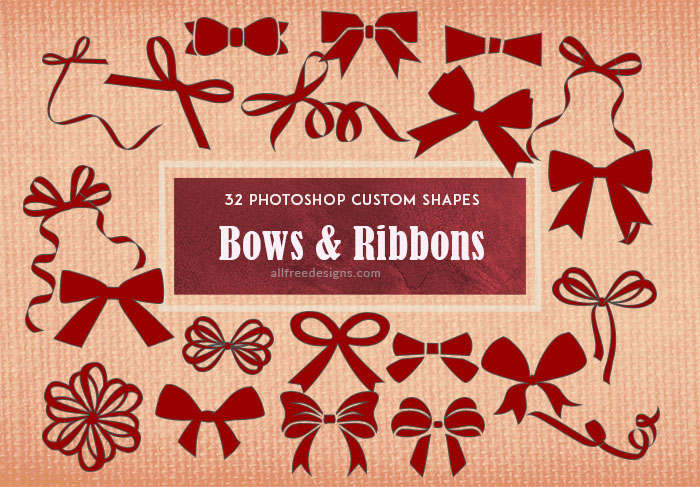 bow ribbon shapes