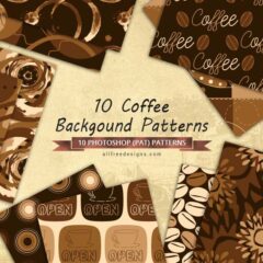 Indulge in the Aroma of Coffee with Our Free Coffee Background Patterns