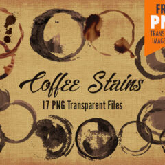 17 Coffee Stains PNG Clip Art Images for Grunge Designs
