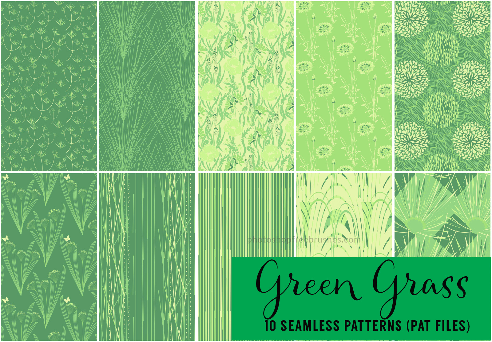 green grass patterns