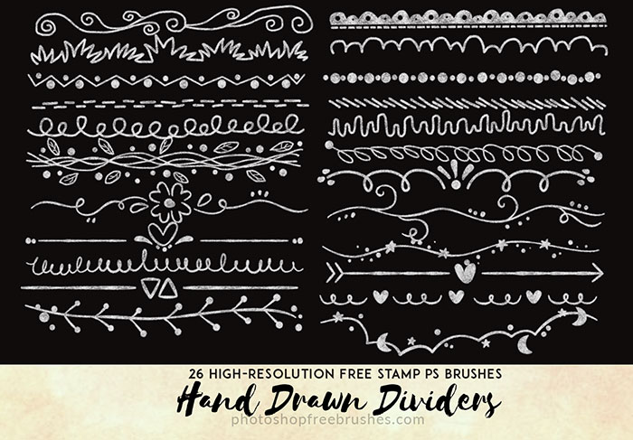 hand drawn dividers
