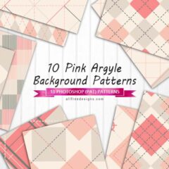 Pink Argyle Patterns: 10 Feminine Backgrounds for Web and Print