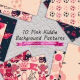 Add Playful Charm to Your Kiddie-Themed Projects with Pink Kiddie Background Patterns