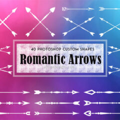 Romantic Arrow Shapes: 40 Designs for Wedding Invitation Cards and Logos