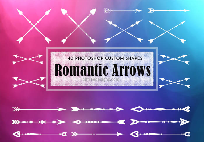 romantic arrow shapes
