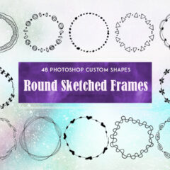 Add Artistic Flourish with Handcrafted Round Frames for Your Designs