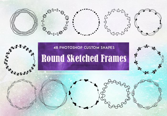 round handmade frames