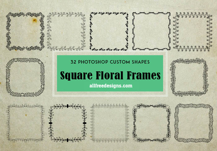 photoshop square shapes free download