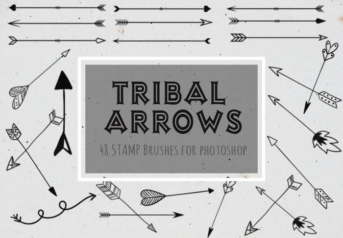 tribal arrow brushes