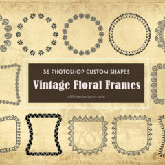Add Vintage Charm to Your Designs with Custom Vintage Floral Frames