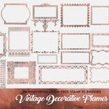 Transport Your Photos to the Charm of Yesteryears with Vintage Frames Brushes