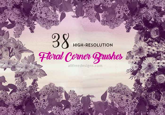 floral corner brushes