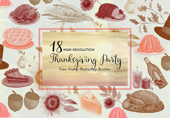 thanksgiving party brushes