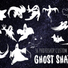 Spine-Chilling Delight: Free Vector Ghost Shapes for Your Halloween Designs!