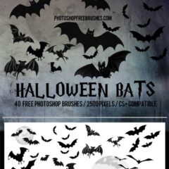 Halloween Bat Brushes: Unleash the Eerie Charm of Bats With Our 21 Free Stamp Images