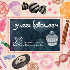Sweeten Your Halloween Designs with Enchanting Candy Brushes