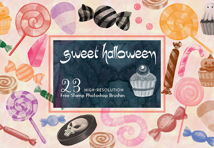 halloween candy brushes