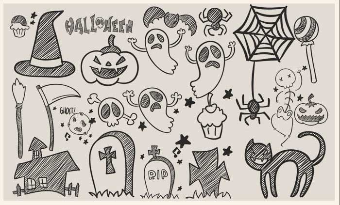 halloween doodles