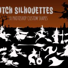 Unleash the Magic with Free Halloween Witch Silhouettes!