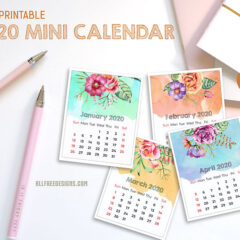 mini calendar 2021