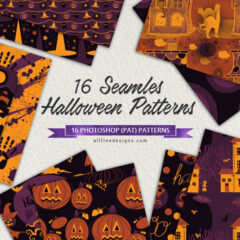 Seamless Halloween Patterns: 16 Designs to Collect