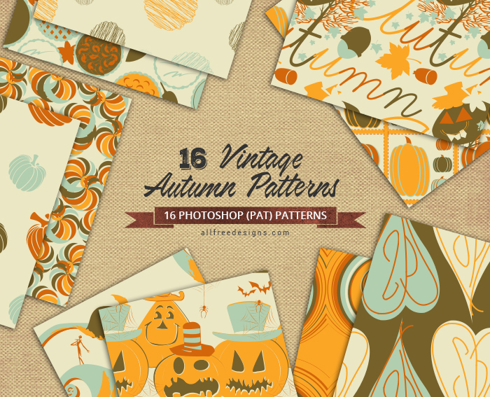 vintage autumn patterns