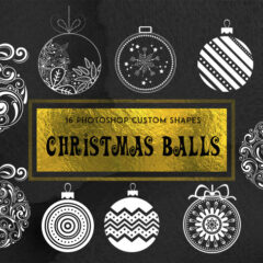 Christmas Ball Shapes: 16 Vector Decorative Graphics