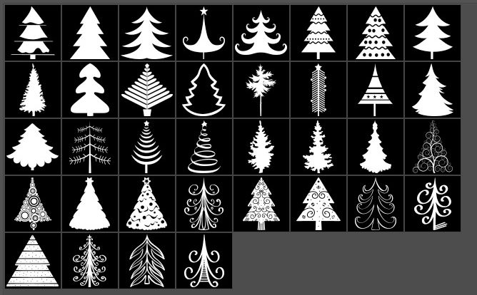 christmas tree shapes